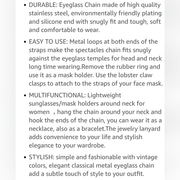 ✝ Cross Sunglasses Chain - Picture 5 of 5